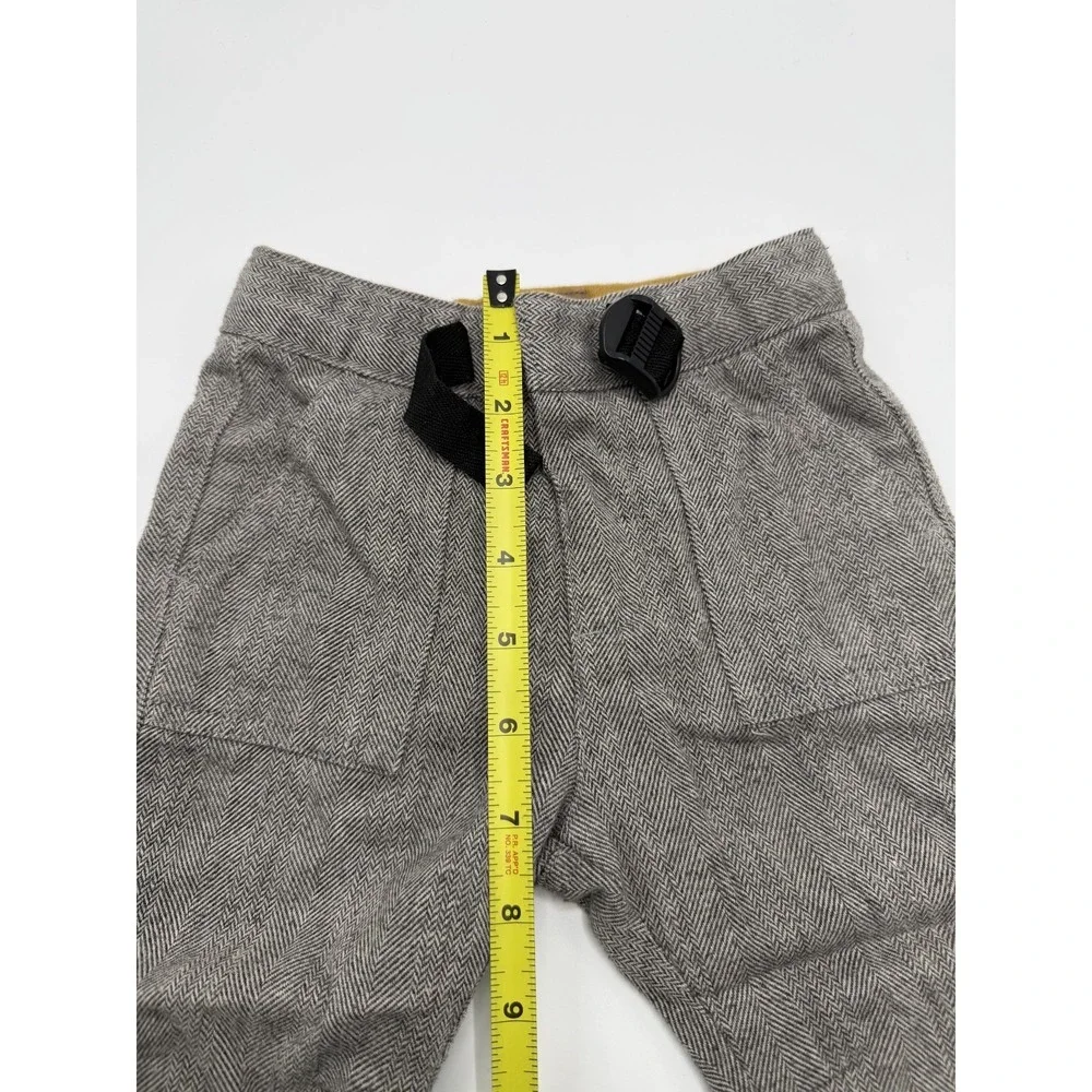ZARA Baby Boy Gray Herringbone Trousers Pants Size 9-12 Months Pre-owned AS IS